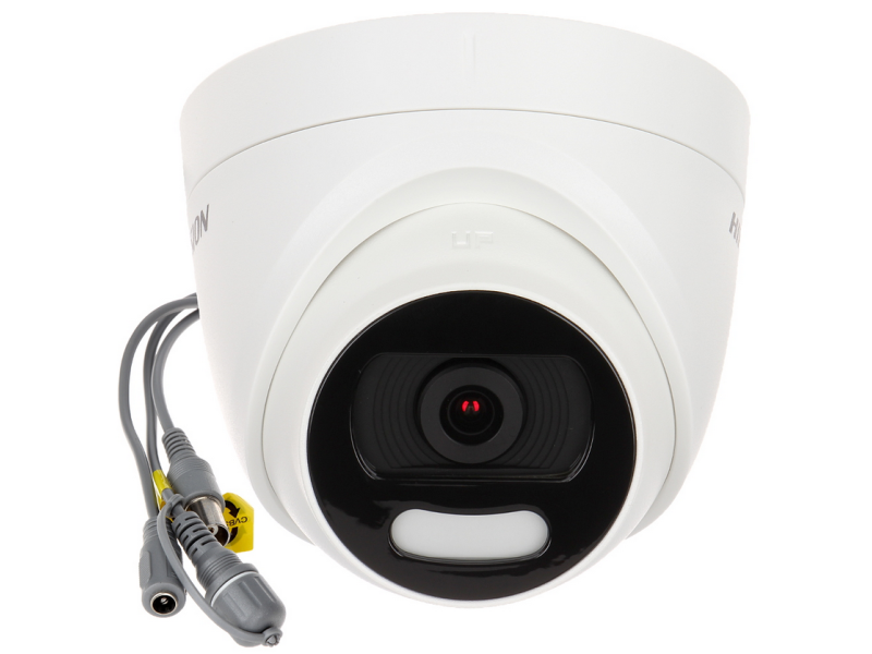 Szczelna kamera FullColor 4w1 2Mpx z światłem białym do 20m DS-2CE72DFT-F Hikvision